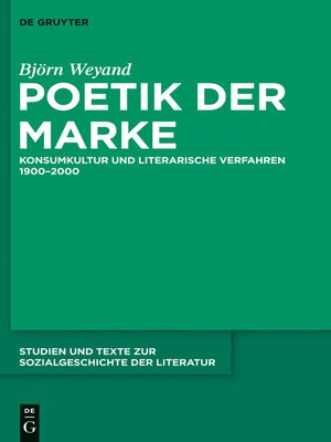 cover image of Poetik der Marke